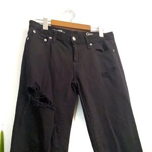 GAP Distressed Girlfriend Jeans